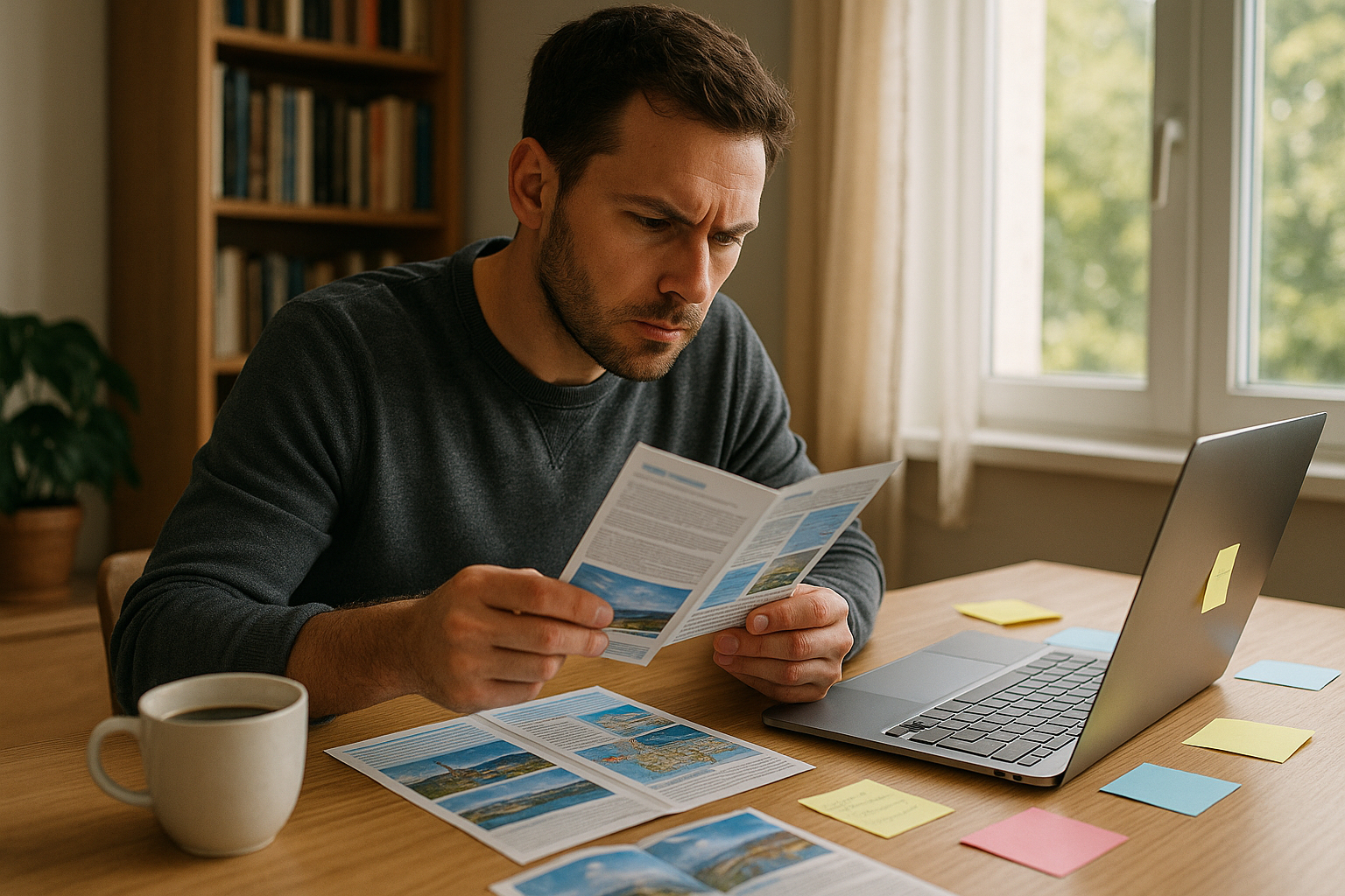 Personne concentrée travaillant à son bureau à domicile